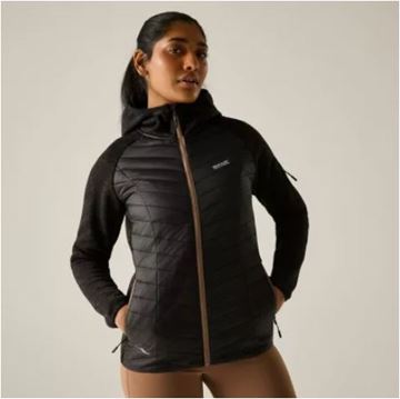 Picture of WOMENS NEWHILL HYBRID HOOD BLACK